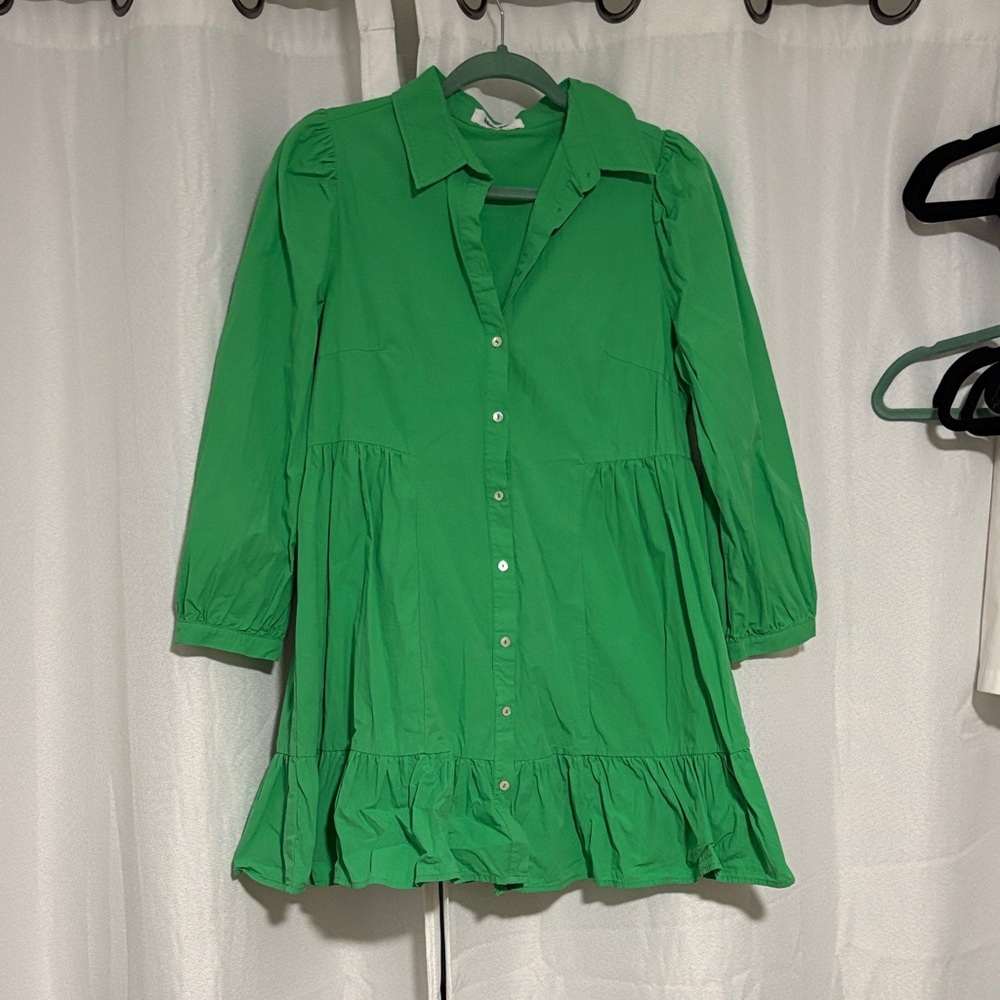 Showpo Green Long Sleeve Dress